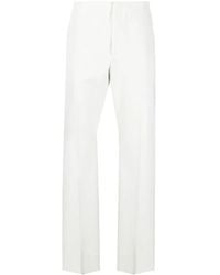 Ferragamo - High-Waisted Straight-Leg Trousers - Lyst