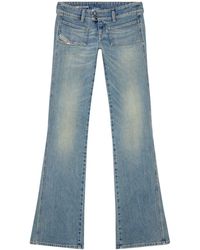 DIESEL - D-hush Low-rise Bootcut Jeans - Lyst