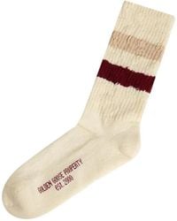 Golden Goose - Striped Textured Ribbed Socks - Lyst