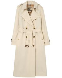 Burberry - Long Tropical Gabardine Waterloo Trench Coat - Lyst