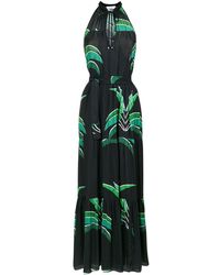 Amir Slama - Foliage print long dress - Lyst