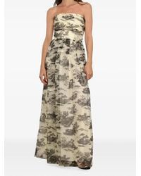Max Mara - Strapless Maxi Dress - Lyst