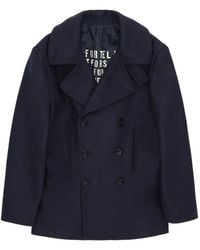 Fortela - Double-Breasted Wool Coat - Lyst