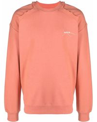 Adererror - Kaput Embroidered-Logo Cotton Sweatshirt - Lyst