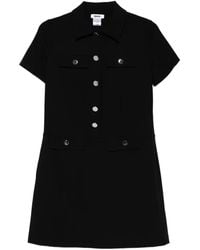 DKNY - Button Pocket Mini Dress - Lyst