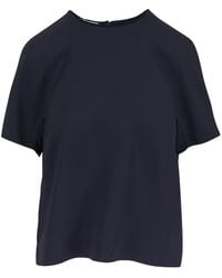 Lafayette 148 New York - Short-Sleeve Blouse - Lyst