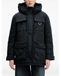 Converse - Hooded Patch Jacket - Lyst