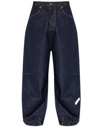 PDF - Embroidered Jeans - Lyst