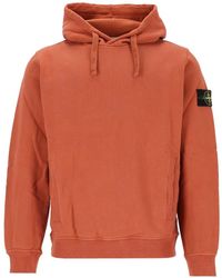 Stone Island - 6100048 Brushed Organic Cotton Fleece Sweatshirt - Lyst