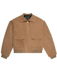 PLACE OF ELMS - Pocket Suede Jacket - Lyst