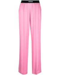 Tom Ford - Wide Straight Leg Trousers - Lyst