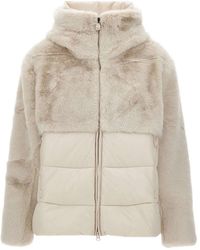 Blauer - Faux Fur Quilted Jacket - Lyst