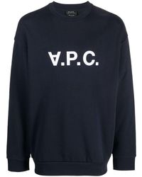 A.P.C. - T-shirt en coton biologique à logo imprimé V.P.C - Lyst