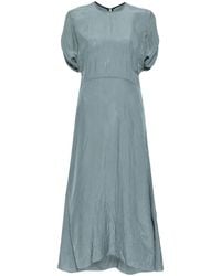 Victoria Beckham - ショートスリーブ ギャザードレス - Lyst