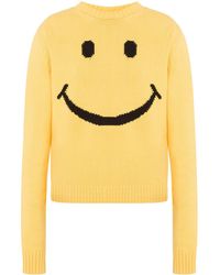 Moschino - Smiley Face Knit Sweater - Lyst