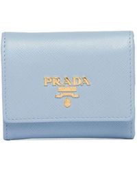Prada - Leather Logo-detail Wallet - Lyst