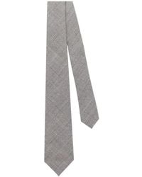 Kiton - Prince Of Wales Check Tie - Lyst