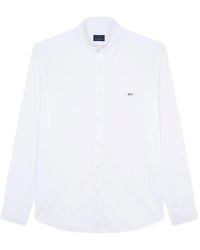 Paul & Shark - Shark Embroidery Cotton Poplin Shirt - Lyst