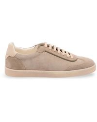 Brunello Cucinelli - Suede Panelled Sneakers - Lyst