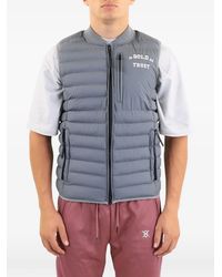 In Gold We Trust - The Glory Logo-Print Quilted Gilet - Lyst