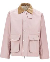 Pompeii3 - Corduroy-Collar Field Jacket - Lyst
