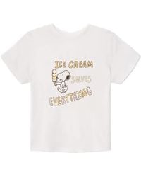 RE/DONE - Classic Tee Snoopy Graphic-Print T-Shirt - Lyst