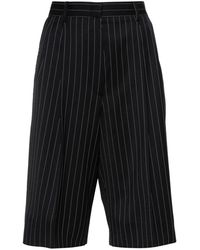 MSGM - Pantalones cortos de vestir a rayas diplomáticas - Lyst