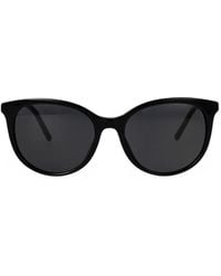 Dolce & Gabbana - Logo-Print Round-Frame Sunglasses - Lyst