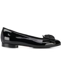 SCAROSSO Cloe Ballerina Shoes - Black