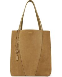 Chloé - Shopper Met Suède Vlakken - Lyst