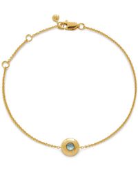 Monica Vinader - 18Kt Vermeil March Birthstone Bracelet - Lyst