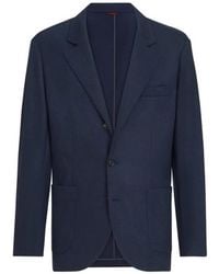 Brunello Cucinelli - Cashmere Jersey Blazer With Patch Pockets - Lyst