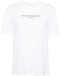 Off-White c/o Virgil Abloh - Katoenen T-shirt Met Print - Lyst