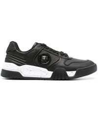 Just Cavalli - Logo-Patch Leather Sneakers - Lyst