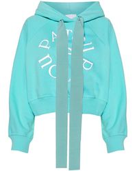 Patou - Medallion Embroidered-logo Hoodie - Lyst