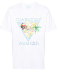 Casablancabrand - Afro Cubism Tennis Club T-Shirt - Lyst