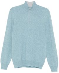 Gran Sasso - Zip-Fastening Long-Sleeve Sweater - Lyst