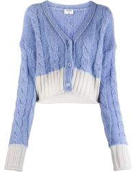 Filippa K - Cable-knit Cropped Cardigan - Lyst