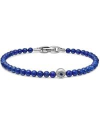 David Yurman - Sterling Spiritual Beads Evil Eye Bracelet (4Mm) - Lyst