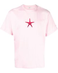 Sandro - Starfish-print Cotton T-shirt - Lyst