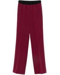 ERMANNO FIRENZE - Logo-Waistband Trousers - Lyst