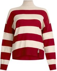Liu Jo - Striped High-Neck Sweater - Lyst