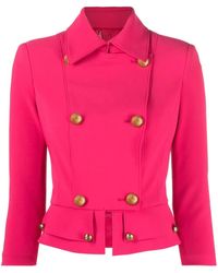 Elisabetta Franchi - Doppelreihiger Blazer - Lyst
