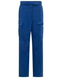 Ferragamo - Lyocell Straight Broek - Lyst