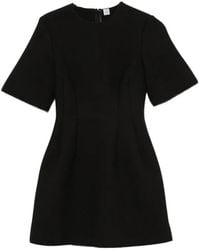TOTEME - Sculptural Short-Sleeve Mini Dress - Lyst