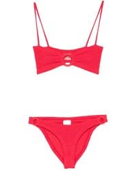 Hunza G - Misty Bikini Met Oorring Detail - Lyst