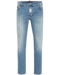Philipp Plein - Jeans skinny con logo - Lyst