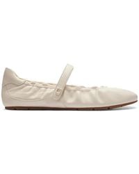COACH - Mary Jane Leather Ballet Flats - Lyst
