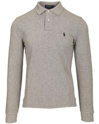Polo Ralph Lauren - Embroidered Pony Long-Sleeve Polo Shirt - Lyst