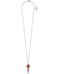 Burberry - Chain-Link Charm Necklace - Lyst